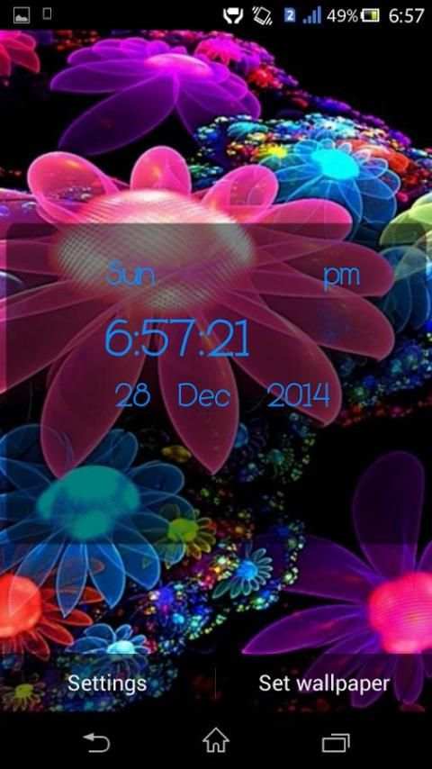 4D Flower Live Wallpaper 4 تصوير الشاشة