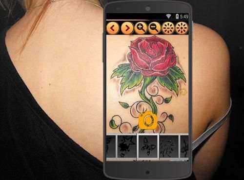Tattoo Camera Designer 3 تصوير الشاشة