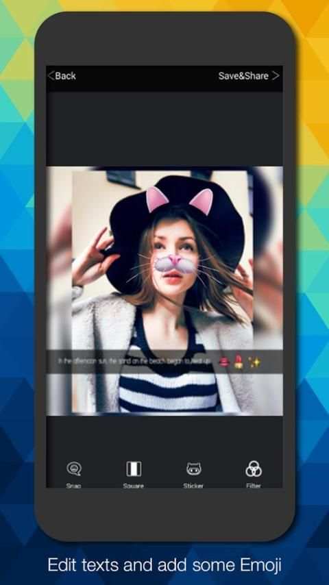 SnapPic Stickers Photo Editor स्क्रीनशॉट 1