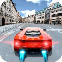 Racing in car иконка