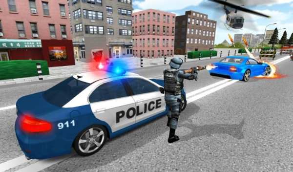Police Driving In Car screenshot 2