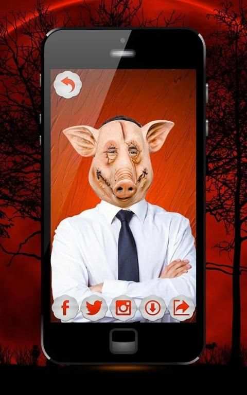 Menakutkan Topeng Foto Editor screenshot 4