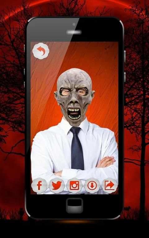 Menakutkan Topeng Foto Editor screenshot 5