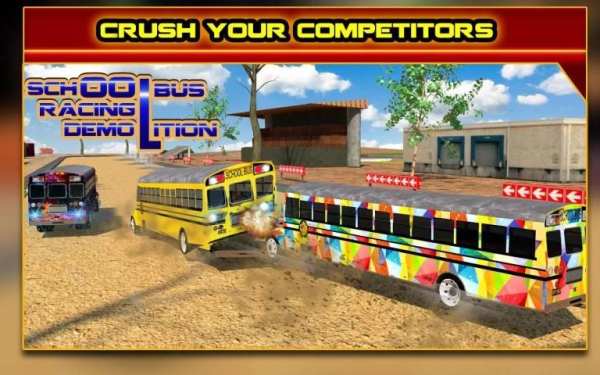 School Bus Racing: Demolition स्क्रीनशॉट 9