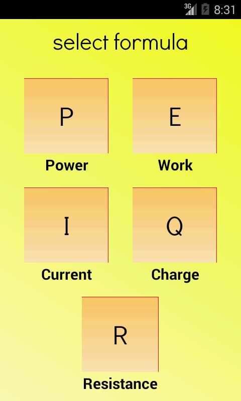 Electrical Formulas screenshot 1