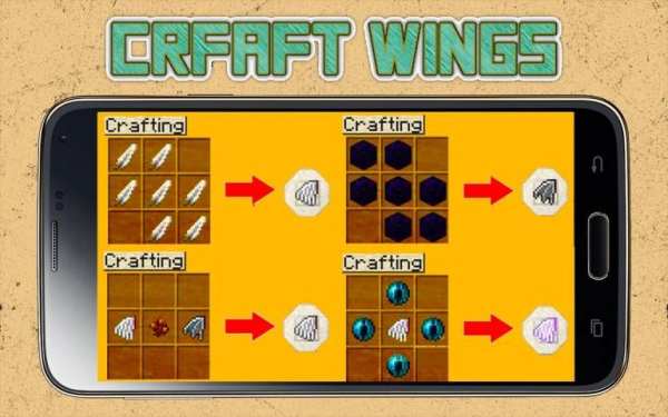Wings Mod for Minecraft 3 تصوير الشاشة