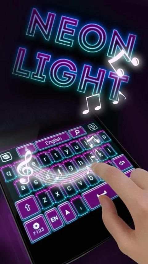 Neon Lights GO Keyboard Theme screenshot 4