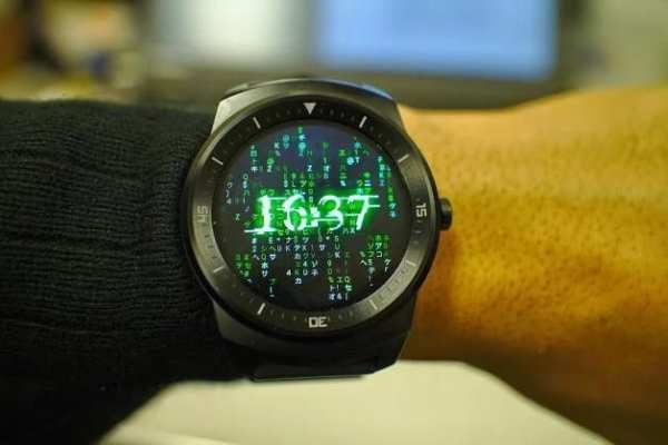 Matrix face for Android Wear screenshot 1