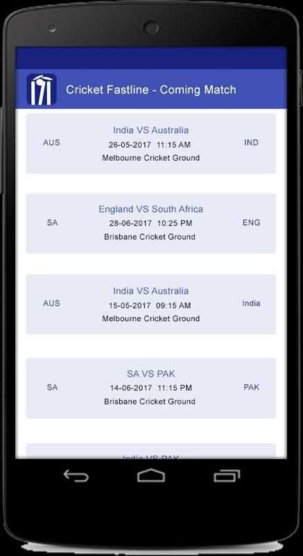 Cricket Fast Line screenshot 1