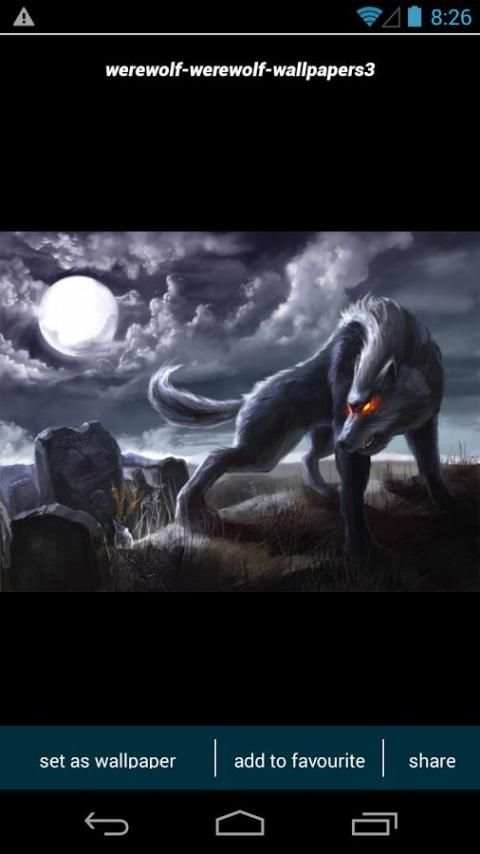 Werewolf Wallpapers 1 تصوير الشاشة