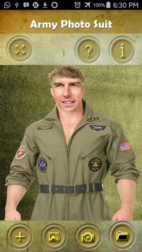 army suit photo maker screenshot 1