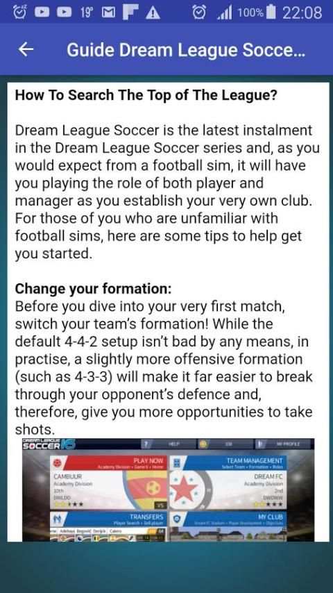 Guide Dream League Soccer 2017 screenshot 4