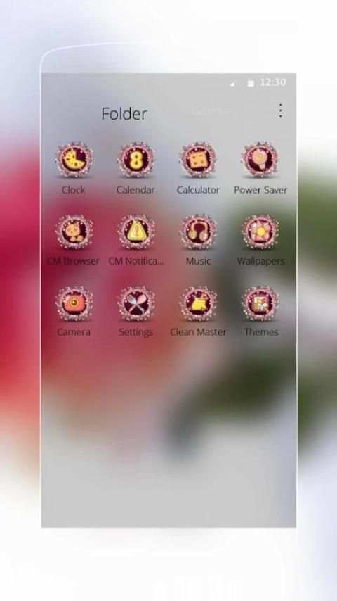 Salju Rose Tema screenshot 1