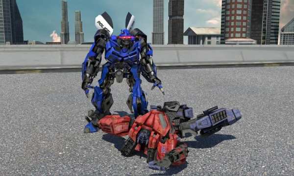Mini Police War Robot скриншот 15
