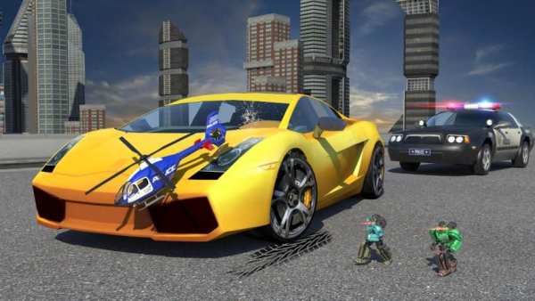 Mini Police War Robot screenshot 12