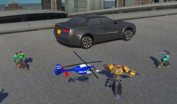 Mini Police War Robot скриншот 1