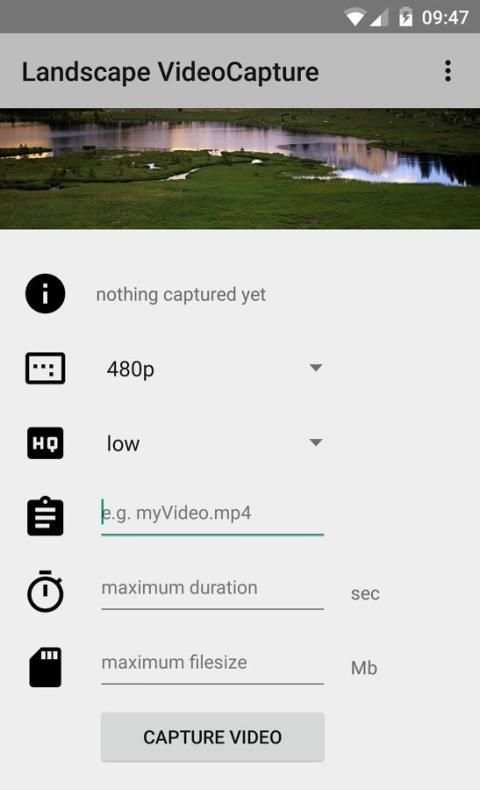 Landscape video camera स्क्रीनशॉट 1