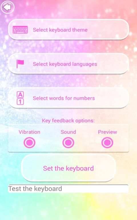 Dream Colors Keyboard Theme screenshot 2