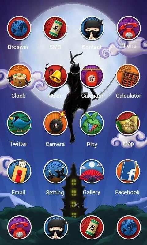 Ninja Theme - ZERO Launcher screenshot 2