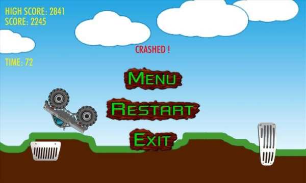 Hill Climb Racing 2D 1 تصوير الشاشة
