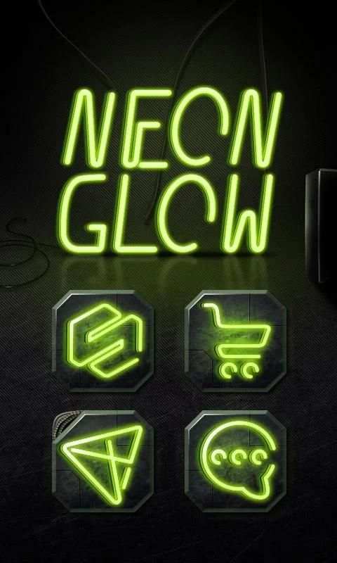 Neon Glow GO Launcher Theme screenshot 5
