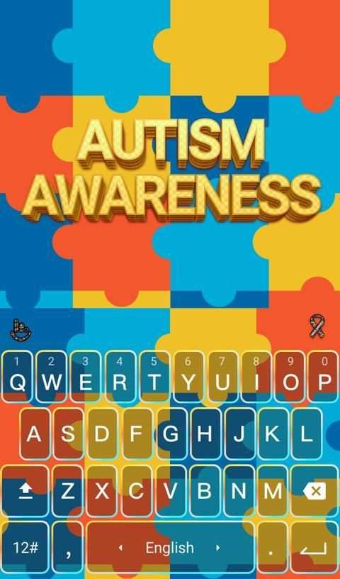 Autism Awareness Keyboard 5 تصوير الشاشة