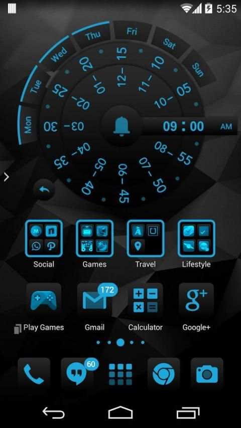 TSF Blue Theme screenshot 2