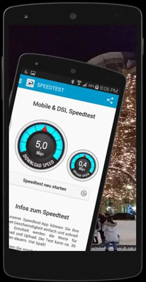 Mobile WIFI & DSL Speedtest 5 تصوير الشاشة