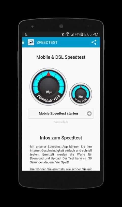 Mobile WIFI & DSL Speedtest 4 تصوير الشاشة