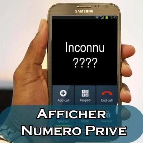 Afficher les numero inconnu 3 تصوير الشاشة