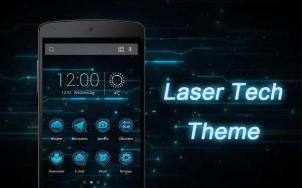 Laser Tech Theme-Solo Launcher 4 تصوير الشاشة