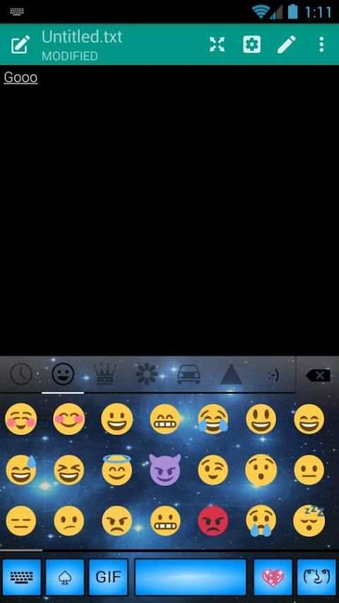 Led Blue Emoji Keyboard screenshot 3