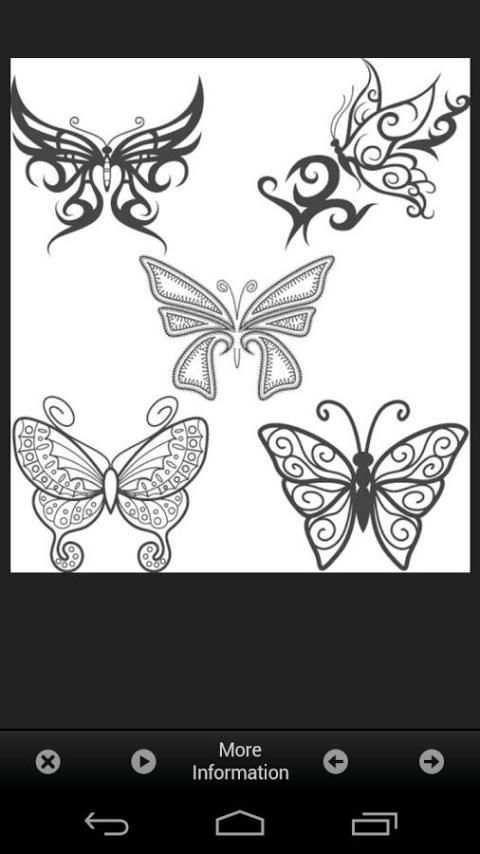 Ideas Butterfly Tattoos Design 1 تصوير الشاشة