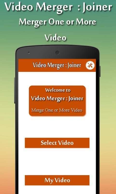 Video Merger : Video joiner स्क्रीनशॉट 1