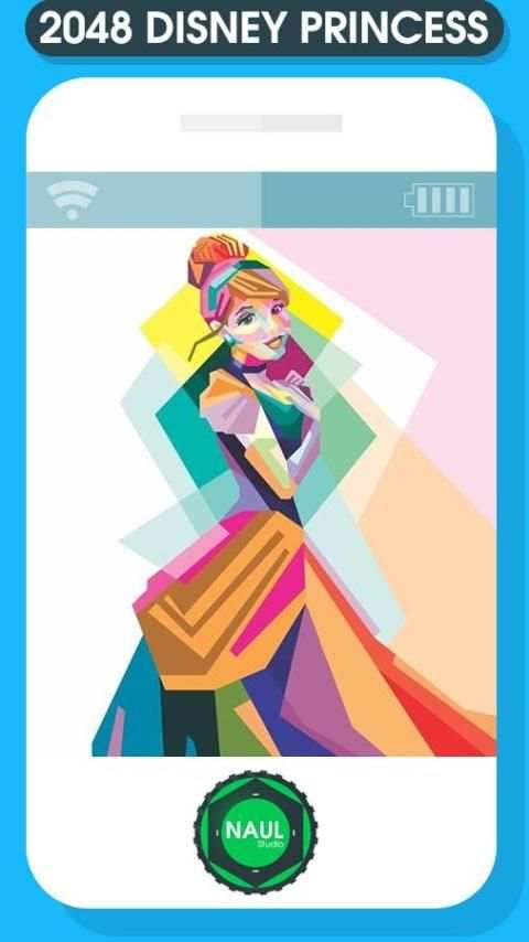 2048 Disney Princess Game screenshot 1