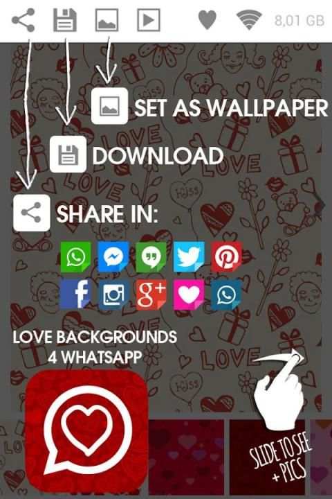Love Backgrounds for WhatsApp screenshot 3