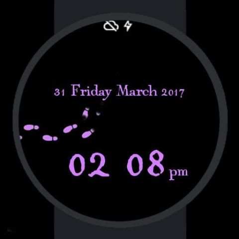 Foott Print Watch Face screenshot 1