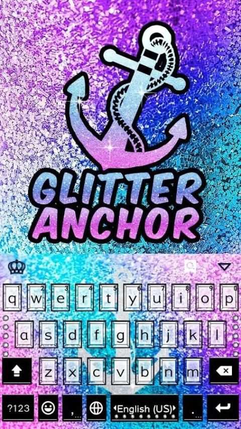 Glitter Anchor Kika Keyboard screenshot 7