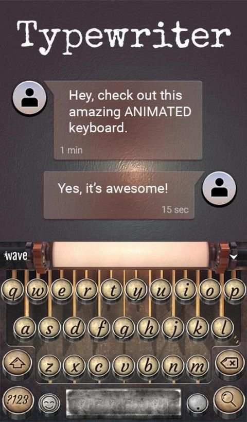Typewriter Animated Keyboard स्क्रीनशॉट 3