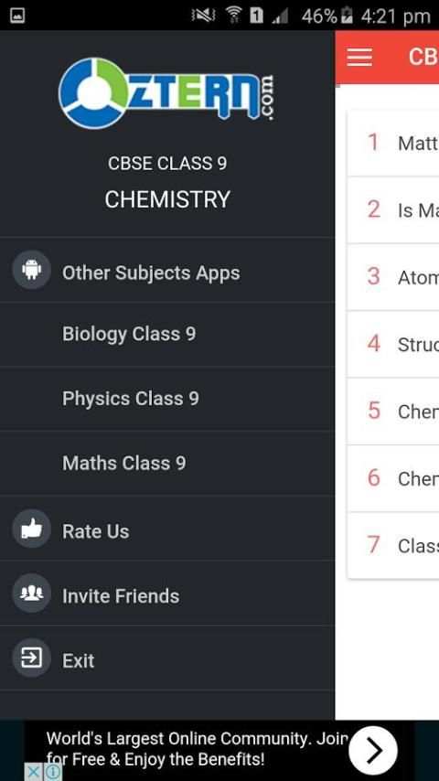 CBSE CHEMISTRY FOR CLASS 9 3 تصوير الشاشة
