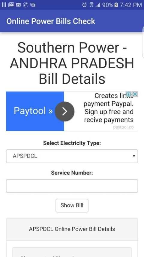APSPDCL POWER BILL 1.0 स्क्रीनशॉट 2