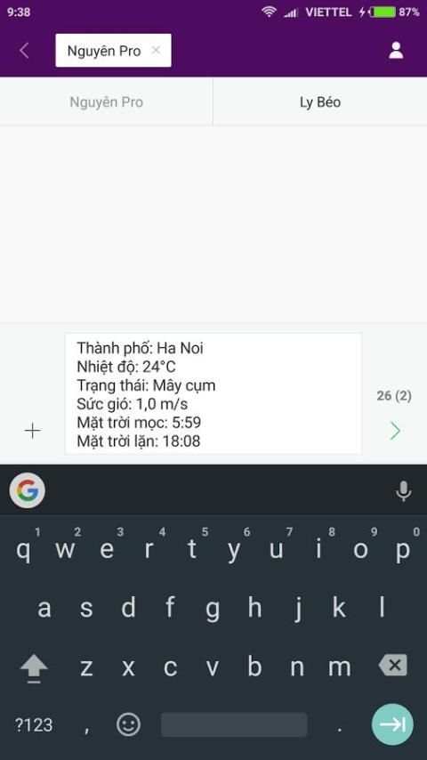 Thời tiết hôm nay screenshot 4