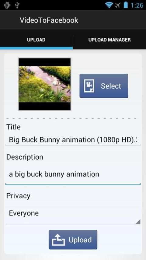 Video Uploader For Facebook screenshot 5