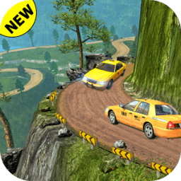 ikon 3D mengemudi taksi nyata