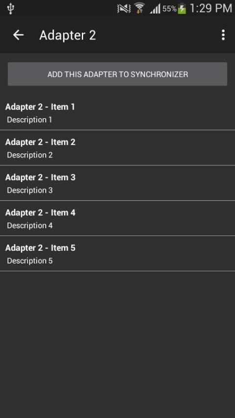 Adapter Synchronizer 1 تصوير الشاشة