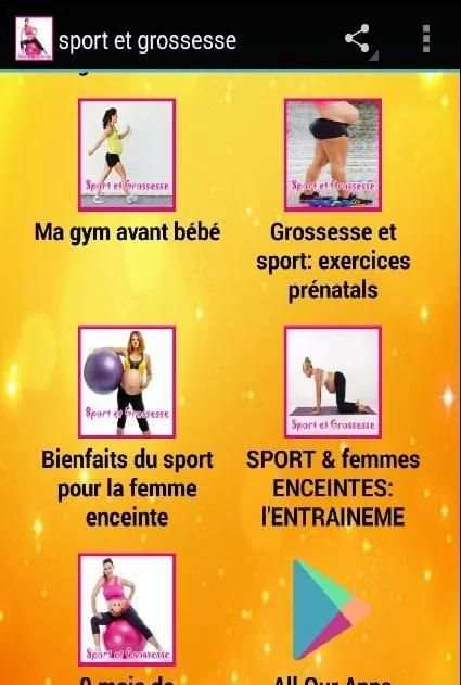 sport et grossesse screenshot 1