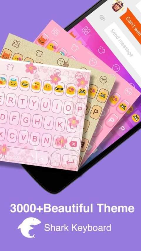 Emoji-Gif Shark Input Keyboard स्क्रीनशॉट 2