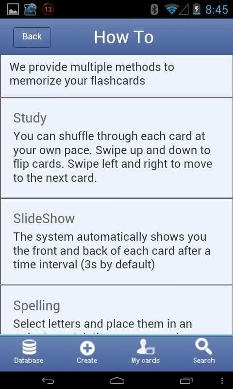 ESWS Flashcards screenshot 4