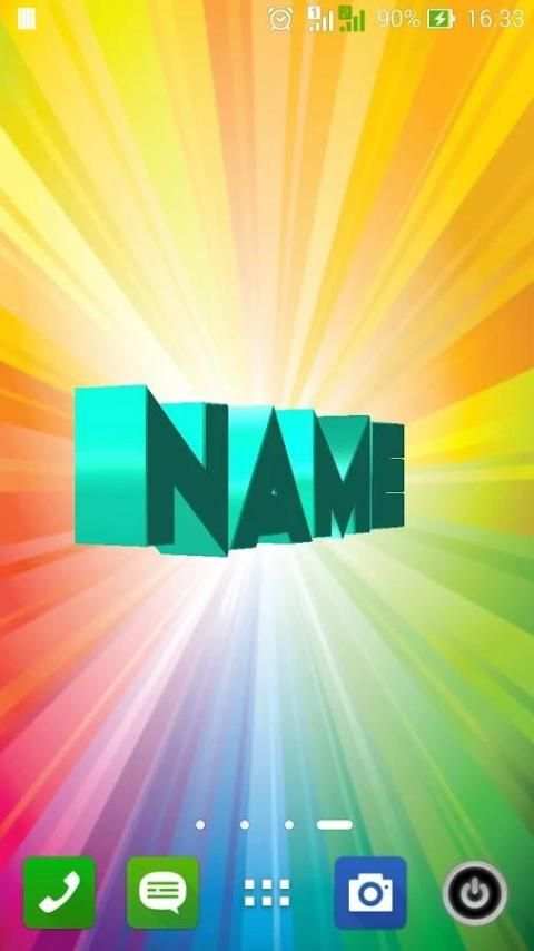3D My Name Live Wallpaper 4 تصوير الشاشة
