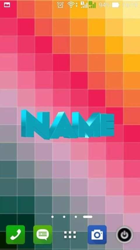 3D My Name Live Wallpaper 6 تصوير الشاشة